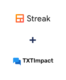 Интеграция Streak и TXTImpact
