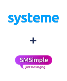 Интеграция Systeme.io и SMSimple Интеграция Systeme.io и SMSimple