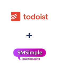Интеграция Todoist и SMSimple Интеграция Todoist и SMSimple