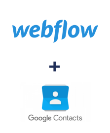 Интеграция Webflow и Google Contacts