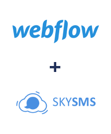 Интеграция Webflow и SkySMS