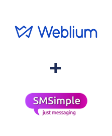 Интеграция Weblium и SMSimple Интеграция Weblium и SMSimple
