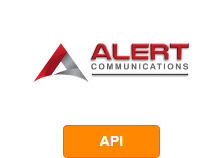 Alert Communications diğer sistemlerle API aracılığıyla entegrasyon