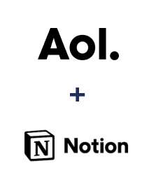 AOL ve Notion entegrasyonu