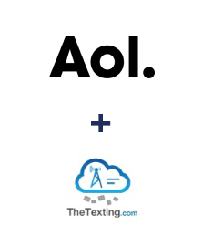 AOL ve TheTexting entegrasyonu