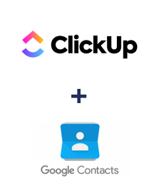 ClickUp ve Google Contacts entegrasyonu