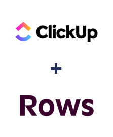 ClickUp ve Rows entegrasyonu
