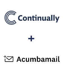Continually ve Acumbamail entegrasyonu