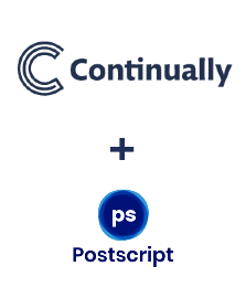 Continually ve Postscript entegrasyonu