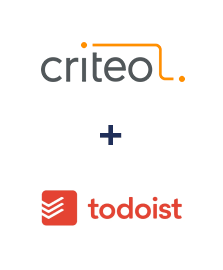 Criteo ve Todoist entegrasyonu