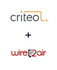 Criteo ve Wire2Air entegrasyonu