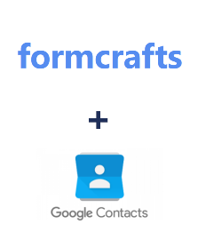 FormCrafts ve Google Contacts entegrasyonu