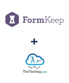 FormKeep ve TheTexting entegrasyonu