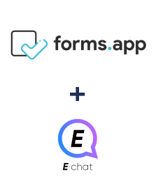 forms.app ve E-chat entegrasyonu
