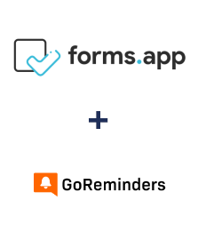 forms.app ve GoReminders entegrasyonu
