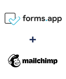 forms.app ve MailChimp entegrasyonu