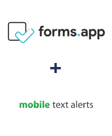 forms.app ve Mobile Text Alerts entegrasyonu