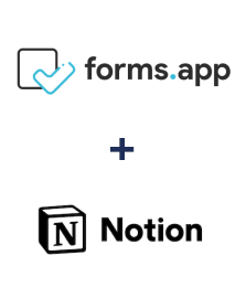 forms.app ve Notion entegrasyonu