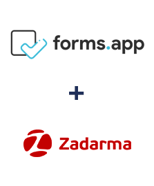 forms.app ve Zadarma entegrasyonu