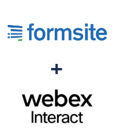 Formsite ve Webex Interact entegrasyonu