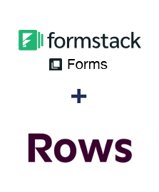 Formstack Forms ve Rows entegrasyonu
