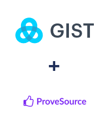 Gist ve ProveSource entegrasyonu