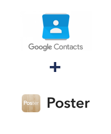 Google Contacts ve Poster entegrasyonu