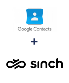 Google Contacts ve Sinch entegrasyonu