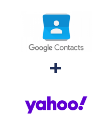 Google Contacts ve Yahoo! entegrasyonu