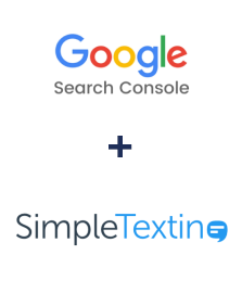 Google Search Console ve SimpleTexting entegrasyonu