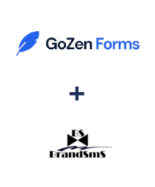 GoZen Forms ve BrandSMS  entegrasyonu