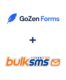 GoZen Forms ve BulkSMS entegrasyonu