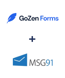 GoZen Forms ve MSG91 entegrasyonu
