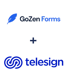 GoZen Forms ve Telesign entegrasyonu