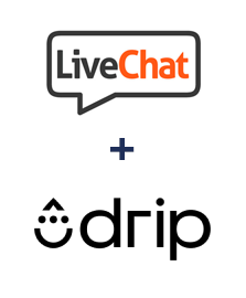 LiveChat ve Drip entegrasyonu