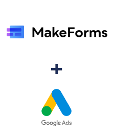 MakeForms ve Google Ads entegrasyonu