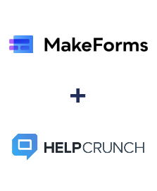 MakeForms ve HelpCrunch entegrasyonu