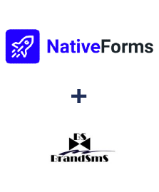 NativeForms ve BrandSMS  entegrasyonu