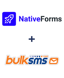 NativeForms ve BulkSMS entegrasyonu