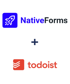 NativeForms ve Todoist entegrasyonu