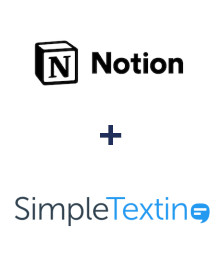 Notion ve SimpleTexting entegrasyonu