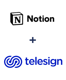 Notion ve Telesign entegrasyonu