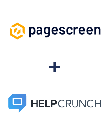 Pagescreen ve HelpCrunch entegrasyonu