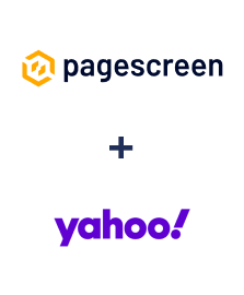 Pagescreen ve Yahoo! entegrasyonu