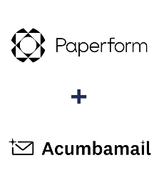 Paperform ve Acumbamail entegrasyonu