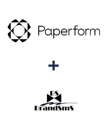 Paperform ve BrandSMS  entegrasyonu