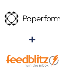 Paperform ve FeedBlitz entegrasyonu