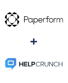 Paperform ve HelpCrunch entegrasyonu