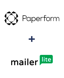 Paperform ve MailerLite entegrasyonu