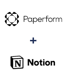 Paperform ve Notion entegrasyonu